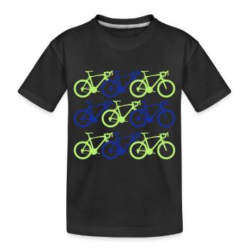 radsport - Kinder Premium Bio T-Shirt - Schwarz - Vorne