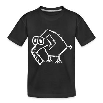 Elephant - Kids' Premium Organic T-Shirt - black - Front