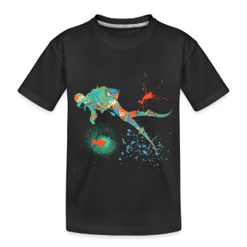 plongée e 4 - T-shirt bio Premium Enfant - noir - Devant
