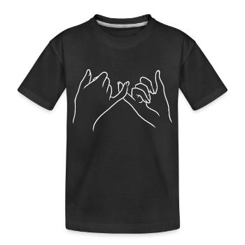 Ewigkeit Schwur Vertrauen Zusammenhalt Versprechen - Kinder Premium Bio T-Shirt - Schwarz - Vorne