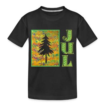 jul e 258 - Kids' Premium Organic T-Shirt - black - Front