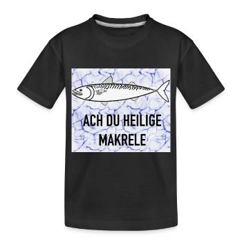 Sacred mackerel - Kids' Premium Organic T-Shirt - black - Front