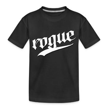 gauner rogue schurke schelm bandit spitzbube shirt - Kinder Premium Bio T-Shirt - Schwarz - Vorne