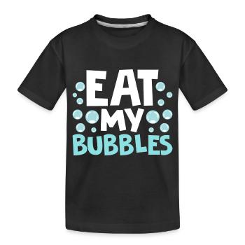 I Beat People With A Stick Swim Team Funny Swimmin - Kids' Premium Organic T-Shirt - black - Front