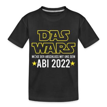 Abi 2022 - Kinder Premium Bio T-Shirt - Schwarz - Vorne