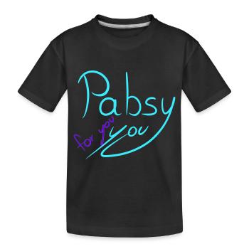 Pabsy You - Kids' Premium Organic T-Shirt - black - Front