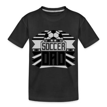 Cool Soccer Dad Hobby - Kinder Premium Bio T-Shirt - Schwarz - Vorne