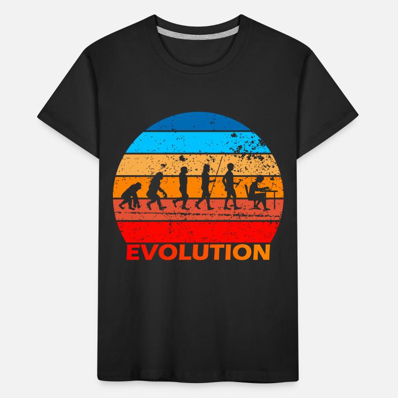 Evolution of IT EDP Computer Science Computer Nerds Kids' Premium Organic T-Shirt