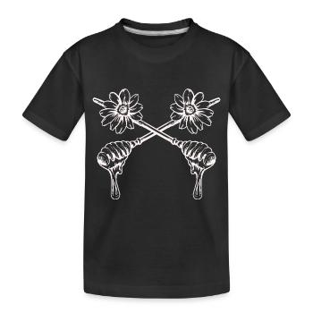 Abeille Apiculteur Conservation de la nature Miel Environnement - T-shirt bio Premium Enfant - noir - Devant