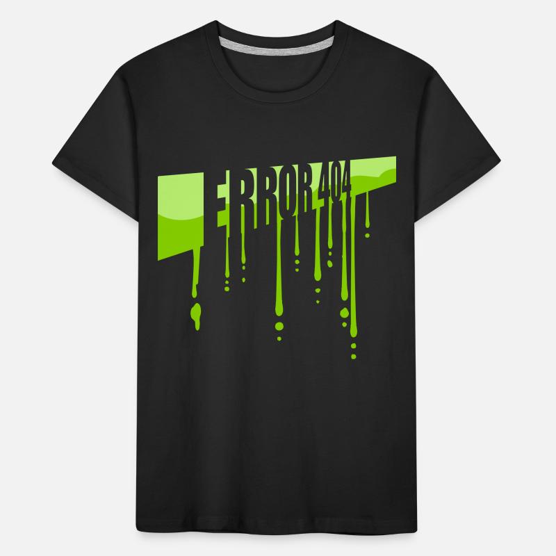 Mucus Drops Error 404 Kids' Premium Organic T-Shirt