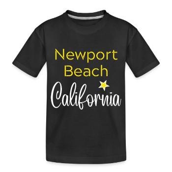 Newport Beach California - T-shirt bio Premium Enfant - noir - Devant