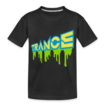 Trance Logo Club Techno - T-shirt bio Premium Enfant - noir - Devant