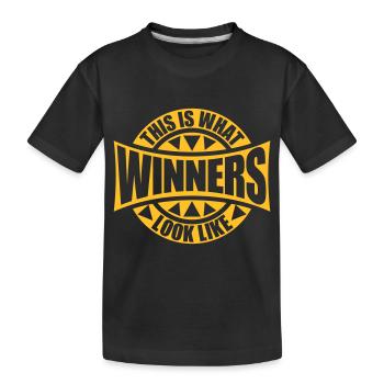 À quoi ressemblent les gagnants - T-shirt bio Premium Enfant - noir - Devant