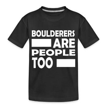 climbing - Kinder Premium Bio T-Shirt - Schwarz - Vorne