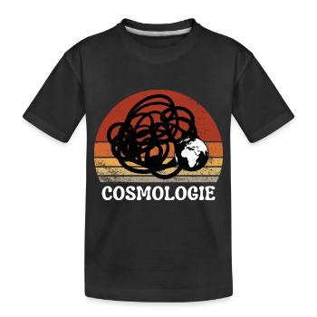 COSMOLOGIE PLANETE TERRE VINTAGE RÉTRO SUNSET - T-shirt bio Premium Enfant - noir - Devant