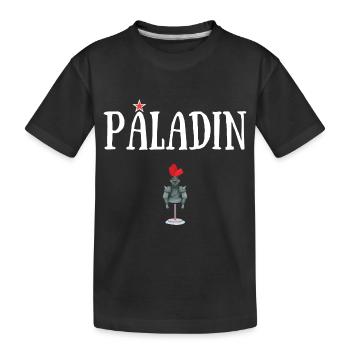 PALADIN PERSONNGE JDR ARMURE - T-shirt bio Premium Enfant - noir - Devant