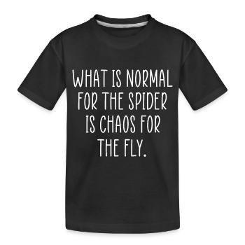 citation araignée - T-shirt bio Premium Enfant - noir - Devant