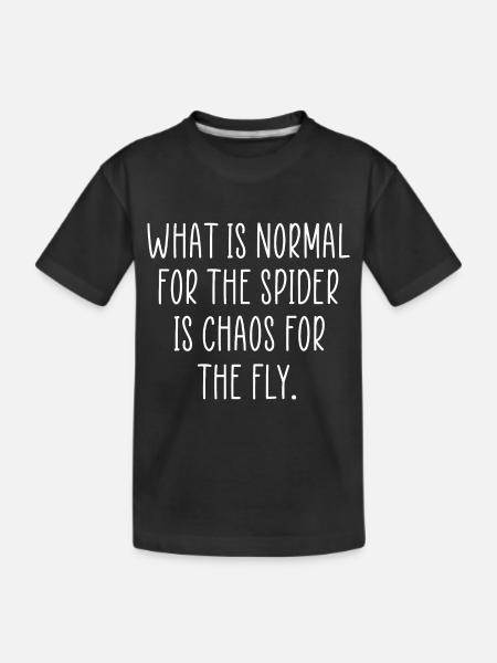 citation araignée - T-shirt bio Premium Enfant - noir