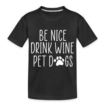 citation de chien - T-shirt bio Premium Enfant - noir - Devant