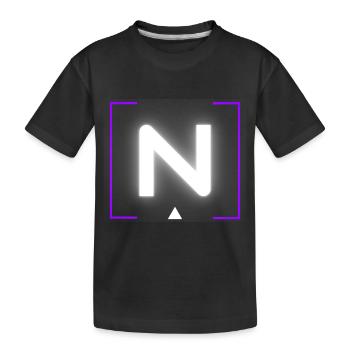 Lettre « N » - T-shirt bio Premium Enfant - noir - Devant