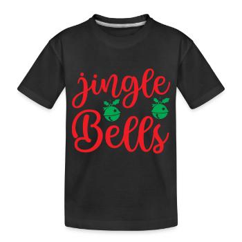 Jingle Bells - Weihnachtsfeier - Kinder Premium Bio T-Shirt - Schwarz - Vorne