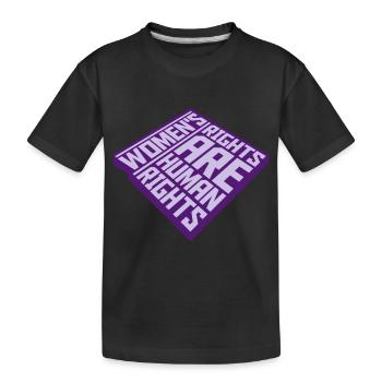 womens rights feminist quote - Kids' Premium Organic T-Shirt - black - Front