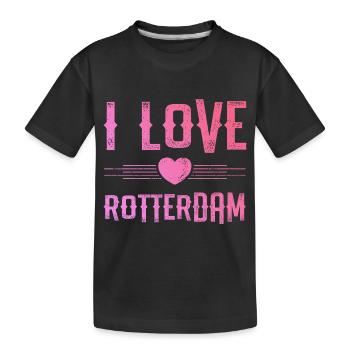 J’adore Rotterdam - T-shirt bio Premium Enfant - noir - Devant