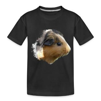 Cochon d’Inde Animal mignon Rongeur Cochon animal Cochon - T-shirt bio Premium Enfant - noir - Devant