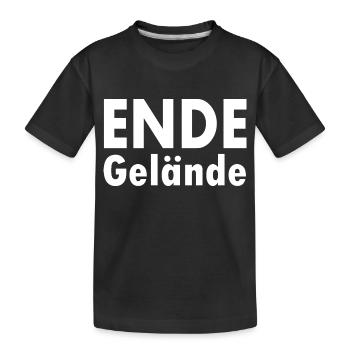 Ende gelände - Kinder Premium Bio T-Shirt - Schwarz - Vorne
