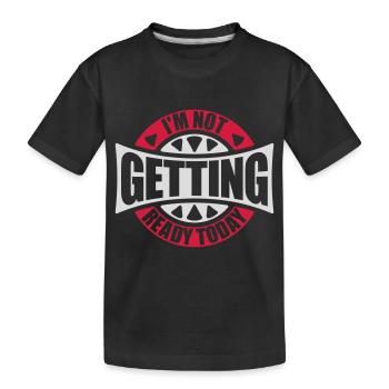 ne pas se préparer aujourd’hui - T-shirt bio Premium Enfant - noir - Devant