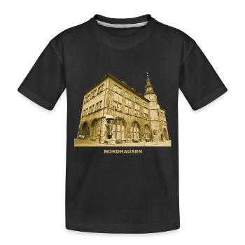 Mairie de Nordhausen Harz Thuringe Ville impériale - T-shirt bio Premium Enfant - noir - Devant