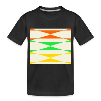 Coin couleur - T-shirt bio Premium Enfant - noir - Devant