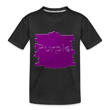Pourpre - T-shirt bio Premium Enfant - noir - Devant