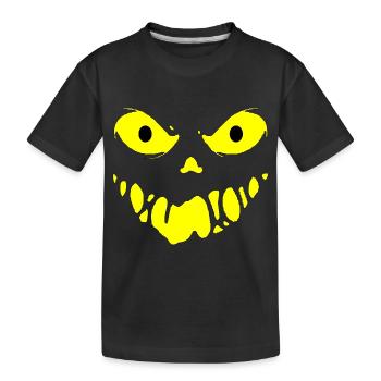 Visage maléfique - T-shirt bio Premium Enfant - noir - Devant
