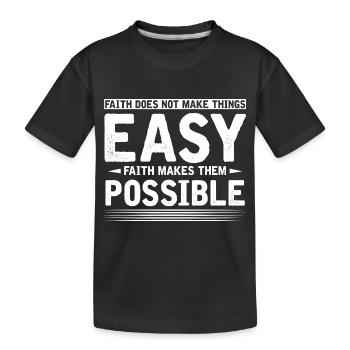 Motivation - Kinder Premium Bio T-Shirt - Schwarz - Vorne
