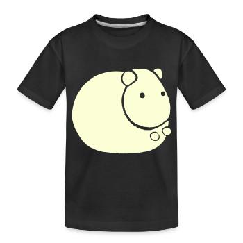Hamster süß Tier Nagetier Tiere Haustier Vektor 4 - Kinder Premium Bio T-Shirt - Schwarz - Vorne