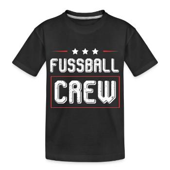 Équipe de football - T-shirt bio Premium Enfant - noir - Devant