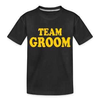 Team groom - T-shirt bio Premium Enfant - noir - Devant