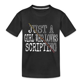 Déclaration Fun Programmation PC Programmation Informatique - T-shirt bio Premium Enfant - noir - Devant