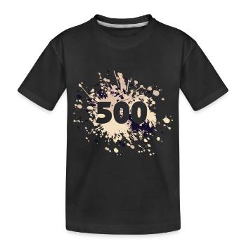 Status Mood 500 Internal Server Error Color Splash - Kinder Premium Bio T-Shirt - Schwarz - Vorne