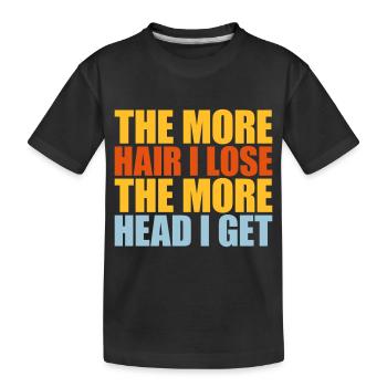J’ai plus de tête - T-shirt bio Premium Enfant - noir - Devant