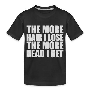 J’ai plus de tête - T-shirt bio Premium Enfant - noir - Devant
