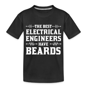 Elektriker - Kinder Premium Bio T-Shirt - Schwarz - Vorne