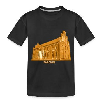 Parchim Town Hall Alter Markt Mecklenburg-Vorpommern - Kids' Premium Organic T-Shirt - black - Front