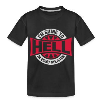 En allant en enfer - T-shirt bio Premium Enfant - noir - Devant