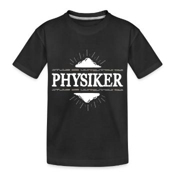 Physiker Beruf - Kinder Premium Bio T-Shirt - Schwarz - Vorne