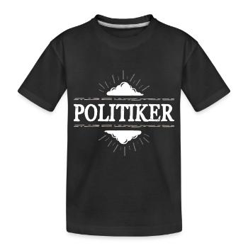 Politiker Beruf - Kinder Premium Bio T-Shirt - Schwarz - Vorne