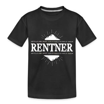 Rentner Rente - Kinder Premium Bio T-Shirt - Schwarz - Vorne
