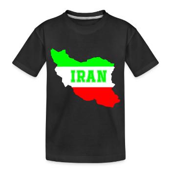 Iran - Kids' Premium Organic T-Shirt - black - Front
