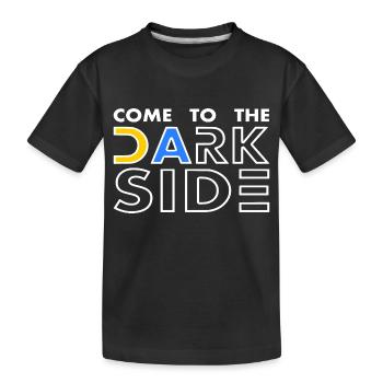 come to the dark side - Kids' Premium Organic T-Shirt - black - Front